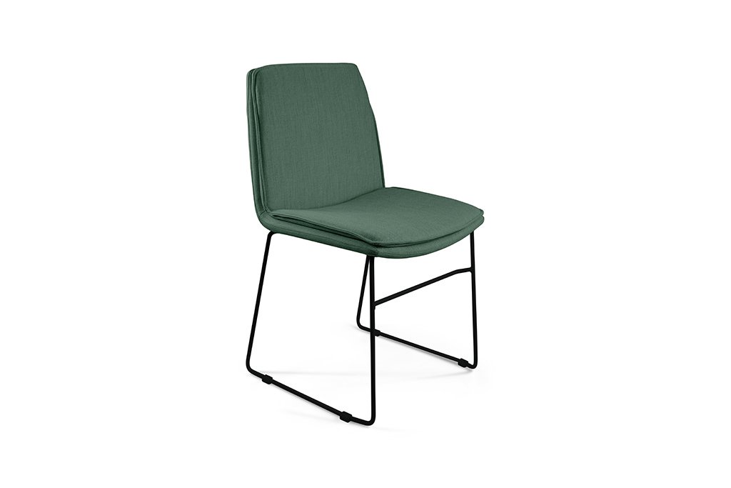Maxwell---Sled-Base-B---Fabric-Emerald---Front-tilt